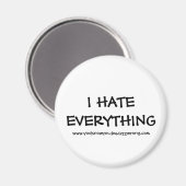 IK HAAT ALLES, www.youknowyoudeadazzwrong.com Magneet (Voorkant / Achterkant)