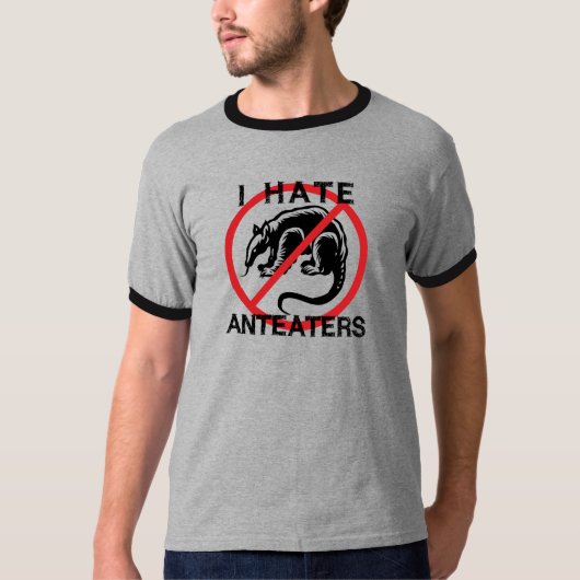 Ik haat Anteaters T-shirt (Voorkant)