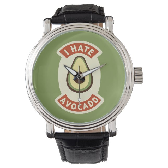 Ik haat avocado horloge (Voorkant)