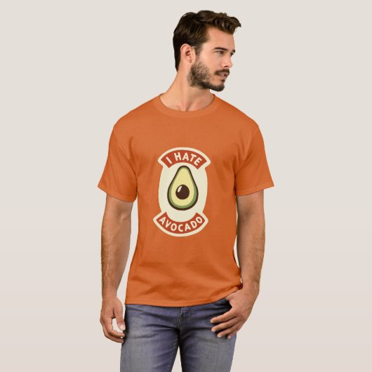 Ik haat avocado t-shirt (Voorkant volledig)