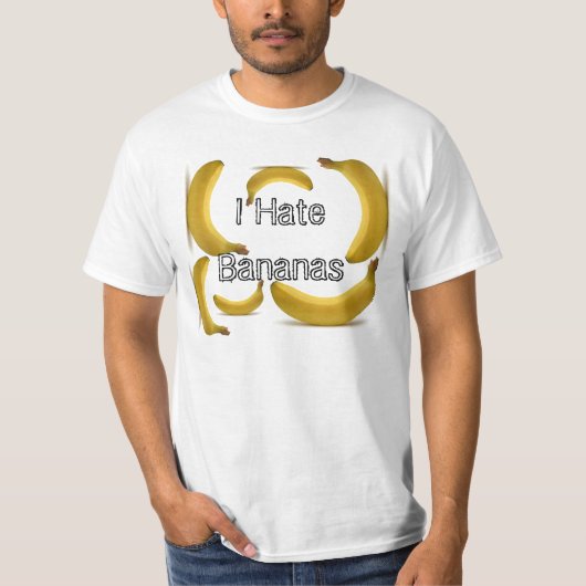 Ik haat Bananen - T-Shirt (Voorkant)