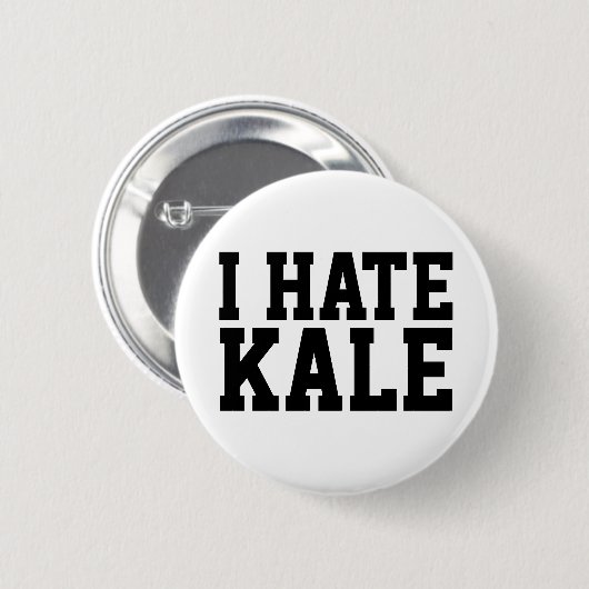 Ik haat Boerenkool Ronde Button 5,7 Cm (Voorkant /achterkant)