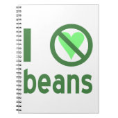 Ik haat bonen notitieboek (Voorkant)
