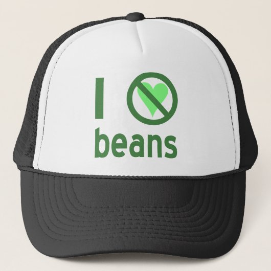 Ik haat bonen trucker pet (Voorkant)