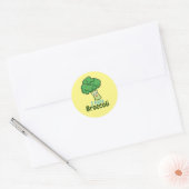 Ik haat Broccoli Boy's Round Sticker (Envelop)