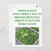 ik haat broccoli briefkaart (Voorkant / Achterkant)