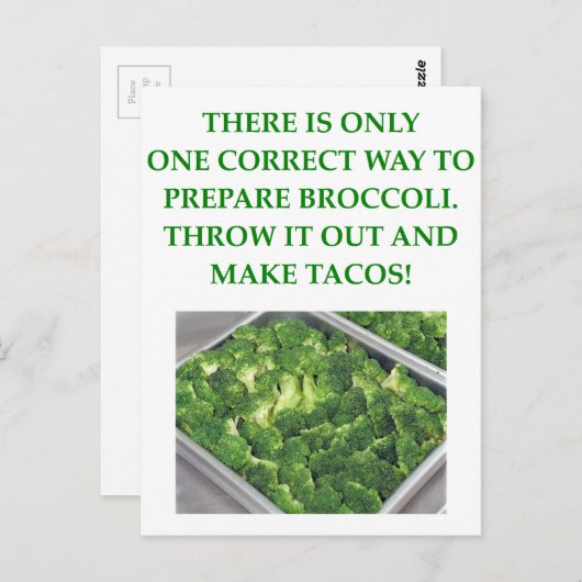 ik haat broccoli briefkaart (Voorkant / Achterkant)
