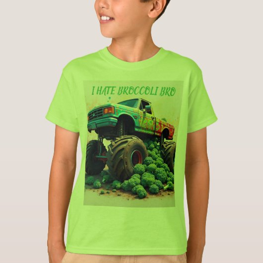 Ik haat broccoli gast t-shirt (Voorkant)