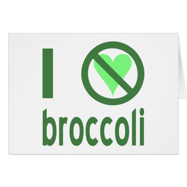 Ik haat broccoli groene tekst (Voorkant Horizontaal)