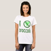 Ik Haat Broccoli Groene Tekst T-shirt (Voorkant volledig)