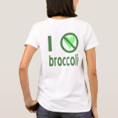 Ik Haat Broccoli Groene Tekst T-shirt (Achterkant)