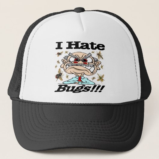 Ik haat Bugs! Trucker Pet (Voorkant)