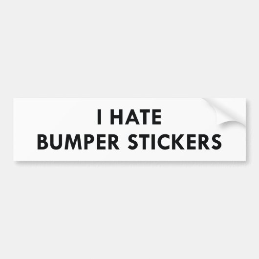 Ik haat Bumperstickers (Voorkant)
