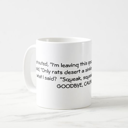 Ik haat Californische Mok (Voorkant links)