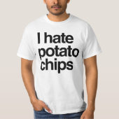 Ik haat chips t-shirt (Voorkant)