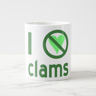 Ik haat clams grote koffiekop