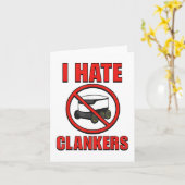 Ik haat clankers grappig voor mannen vrouwen _1 kaart (Gele Bloem)