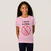 Ik haat clowns t-shirt (Voorkant volledig)