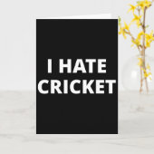 Ik haat cricket kaart (Gele Bloem)