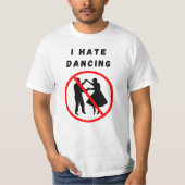 Ik haat dansen t-shirt (Voorkant)