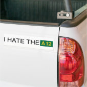 Ik haat de A12-bumpersticker Bumpersticker (Op Truck)