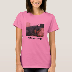 Ik haat de ochtend t-shirt