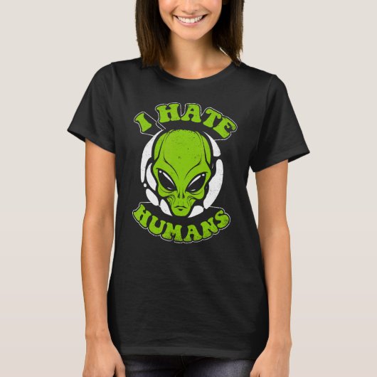 Ik haat de samenzwering van mensen, Alien Alien T-shirt (Voorkant)