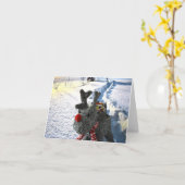 Ik haat de sneeuw. kaart (Gele Bloem)