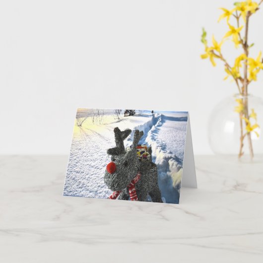 Ik haat de sneeuw. kaart (Gele Bloem)