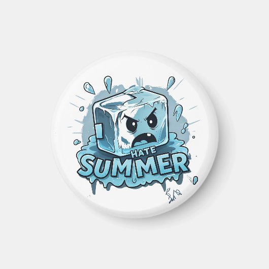 Ik haat de zomer magneet (Voorkant)