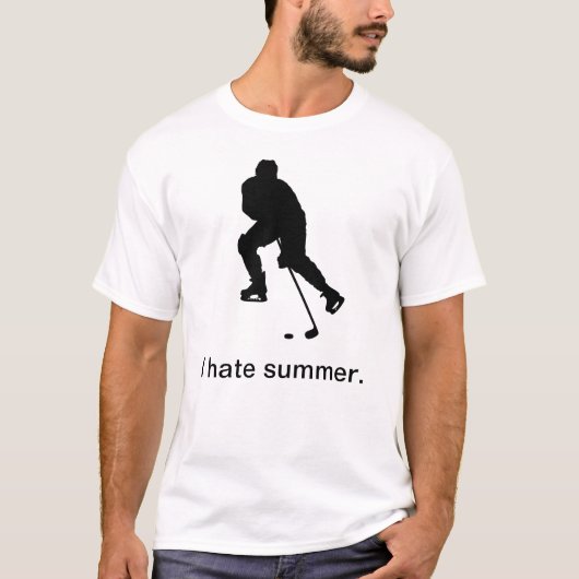 Ik haat de zomer t-shirt (Voorkant)
