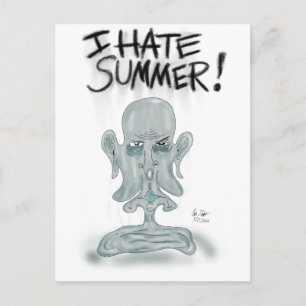 IK HAAT DE ZOMER! - zweten en smelten Briefkaart