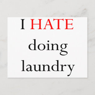 Ik haat Doing Laundry Briefkaart