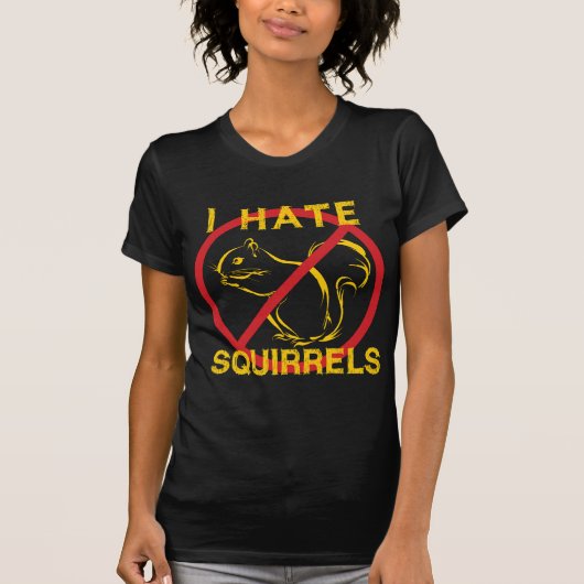 Ik haat eekhoorns t-shirt (Voorkant)
