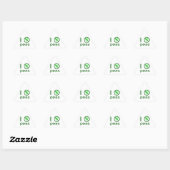Ik Haat Erwten Groene Tekst Sticker (Vel)