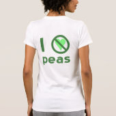 Ik Haat Erwten Groene Tekst T-shirt (Achterkant)