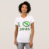 Ik Haat Erwten Groene Tekst T-shirt (Voorkant volledig)