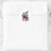 Ik haat feedback grappige gitaar grap ronde sticker (Tas)