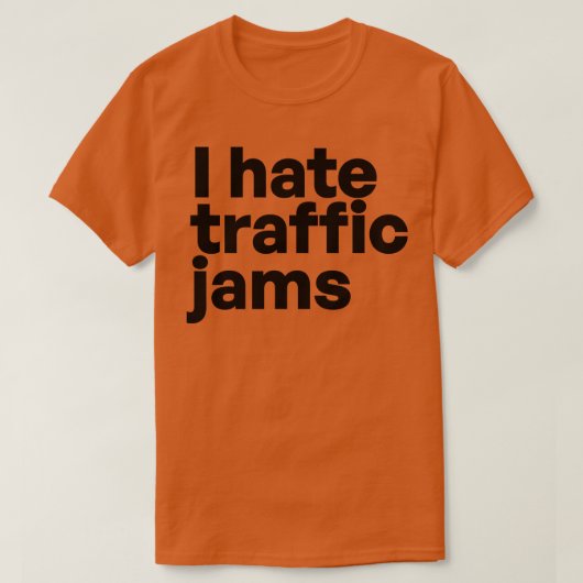 Ik haat files t-shirt (Design voorkant)