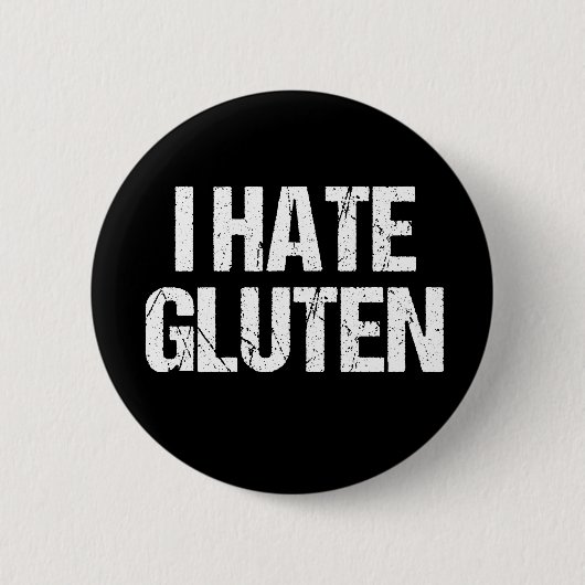 Ik haat Gluten Ronde Button 5,7 Cm (Voorkant)