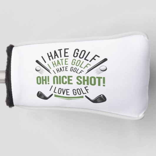 Ik haat Golf Golfheadcover (Voorkant)