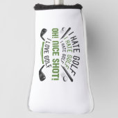 Ik haat Golf Golfheadcover (Draai 90)
