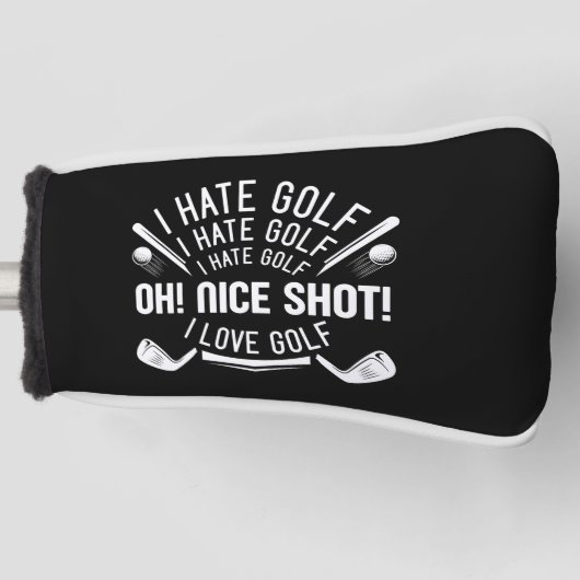 Ik haat Golf Golfheadcover (Voorkant)