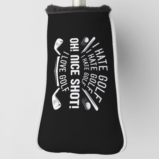 Ik haat Golf Golfheadcover (Draai 90)