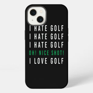 Ik haat golf Nice Shot Golfballen Clubs Golfers iPhone 13 Hoesje