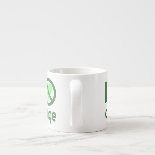 Ik Haat Groene Kooltekst Espresso Kop (Achterkant)