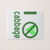 Ik haat groene kooltekst legpuzzel (Horizontaal)