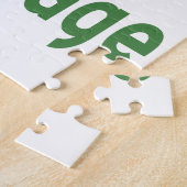 Ik haat groene kooltekst legpuzzel (Zijkant)