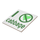 Ik Haat Groene Kooltekst Tegeltje (Zijkant)