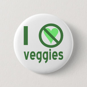 Ik Haat Groenten Geen Liefde Ronde Button 5,7 Cm